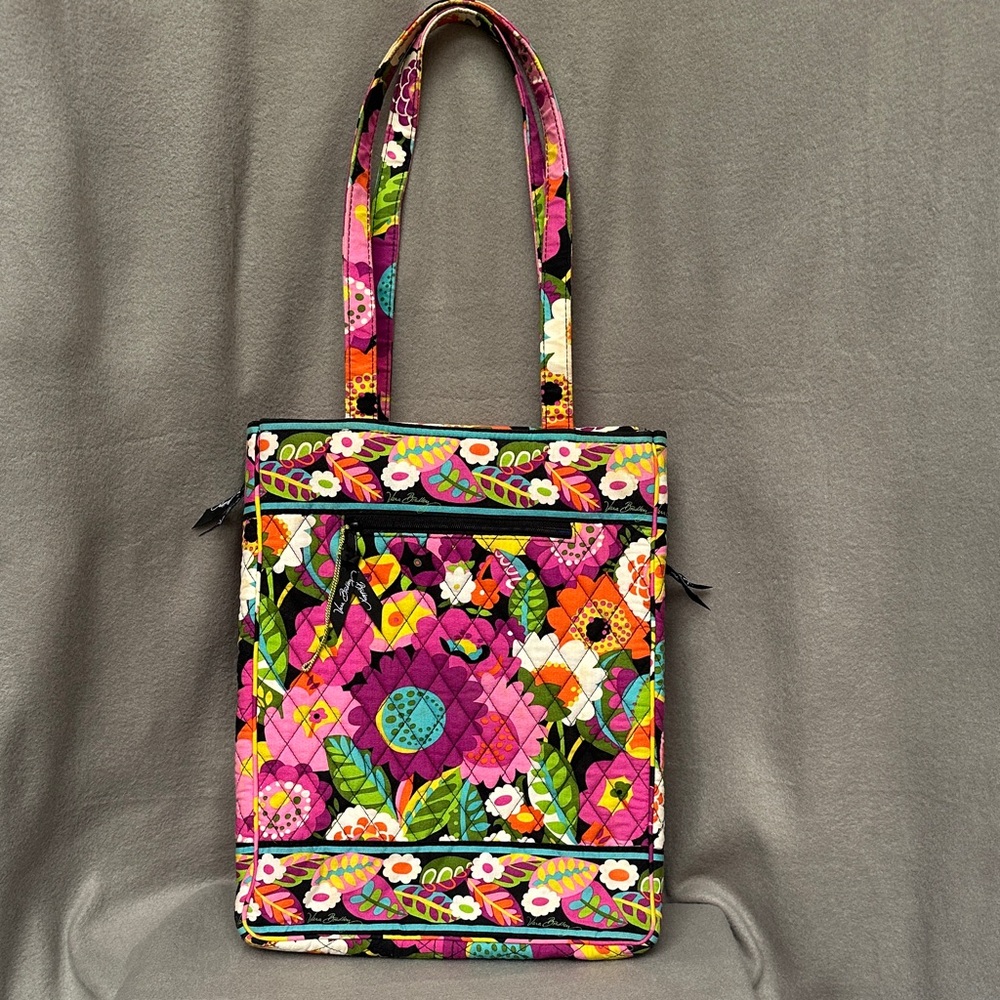 Vera Bradley Va Va Bloom North South Triple Compartment Laptop Travel Tote